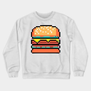 Pixel art burger 1 Crewneck Sweatshirt